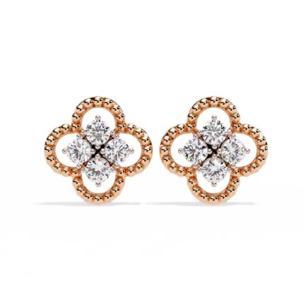 Sustainable Lab-Grown Diamond Stud Earrings In 14k/18k option available