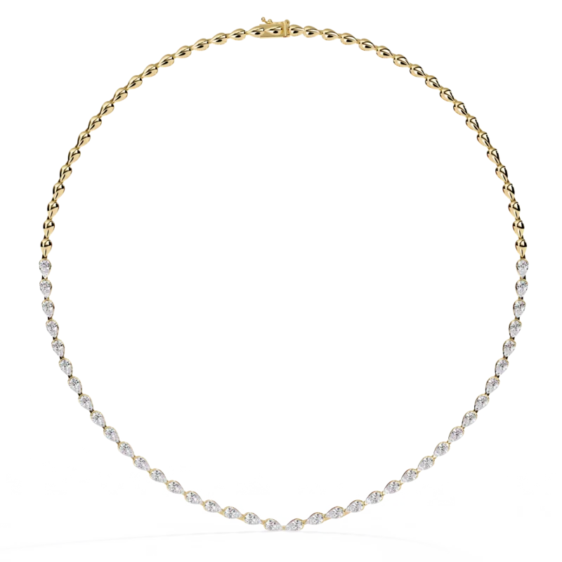 Lab Grown Diamond Necklace - Bezelis