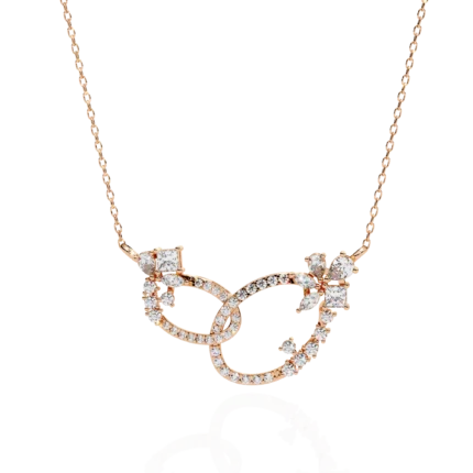 Luxury Rope Diamond Necklace in Gold