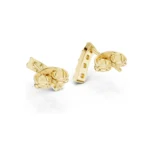 Minimal Arch Lab Diamond Bar Stud Earrings