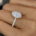 Oval Cut Diamond Pave Band Ring