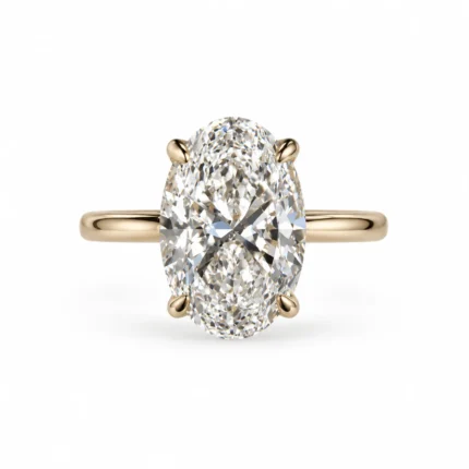 Oval Cut Lab Grown Diamond Solitaire Ring