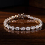 Pear Cut Diamond Tennis Bracelet