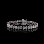 Oval Cut Diamond Eternity Tennis Bracelet