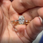 Oval Cut Lab Grown Diamond Solitaire Ring