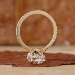Radiant Cut Lab Grown Diamond Solitaire Ring - whole vieew