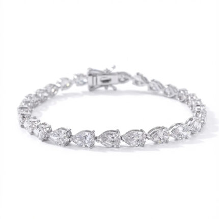 Pear Cut Diamond Tennis Bracelet