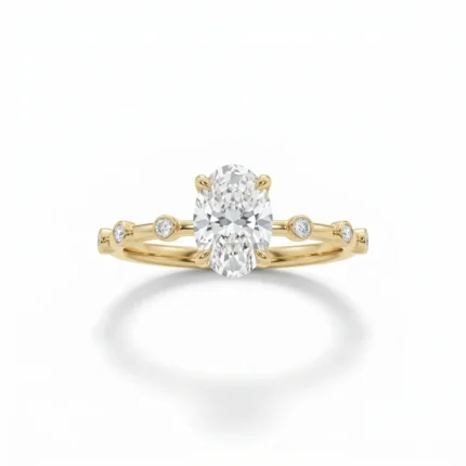 Oval Cut Lab Grown Diamond Solitaire Ring