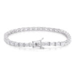 Emerald Cut Diamond Tennis Bracelet
