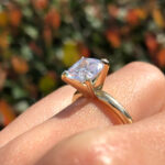 Princess Cut Lab Grown Diamond Solitaire Ring