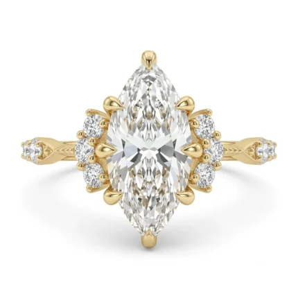Marquise Cut Lab Grown Diamond Solitaire Ring
