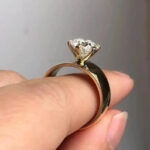 Round Cut Lab Grown Diamond Solitaire Ring