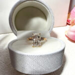 Radiant Cut Diamond Ring with Accents