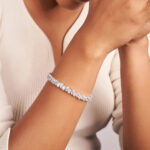 Rare Pear Cut Blue Diamond Tennis Bracelet