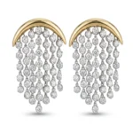 Diamond Fringe Chandelier Earrings