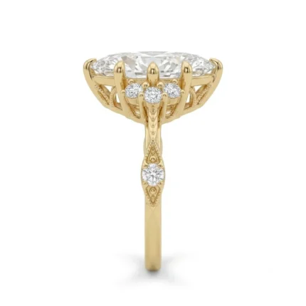 Marquise Cut Lab Grown Diamond Solitaire Ring