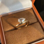 Pear Cut Lab Grown Diamond Bypass Ring