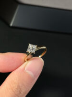 Princess Cut Lab Grown Diamond Solitaire Ring