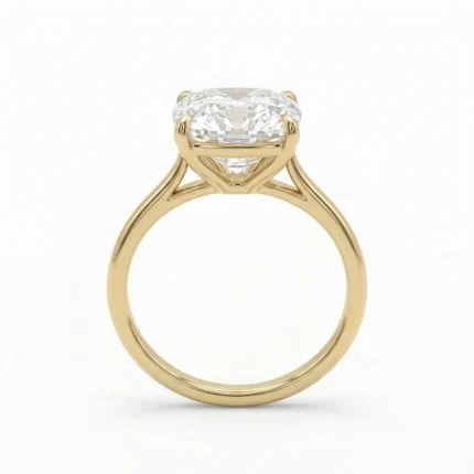 Cushion Cut Lab Grown Diamond Solitaire Ring