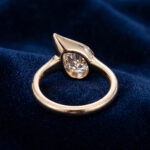 Pear Cut Bezel Set Diamond Ring