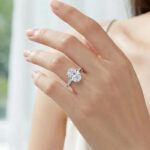 Oval Cut Diamond Pave Band Ring
