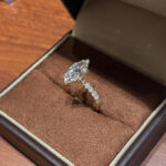 Marquise Cut Lab Diamond Pave Ring