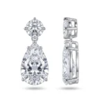 Pear Cut Diamond Drop Earrings