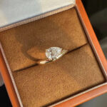 Pear Cut Lab Grown Diamond Bypass Ring