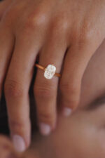 Oval Cut Lab Grown Diamond Solitaire Ring