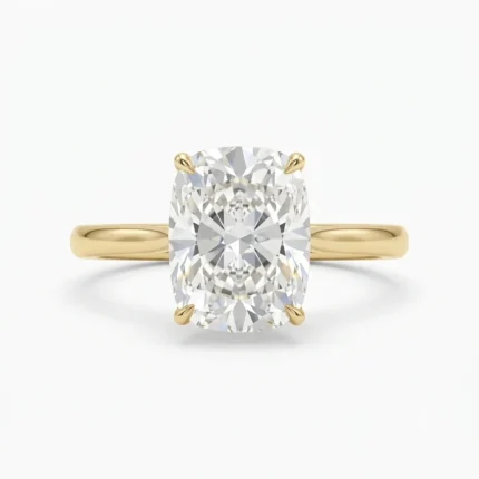 Cushion Cut Lab Grown Diamond Solitaire Ring