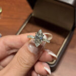 Marquise Cut Lab Diamond Pave Ring
