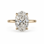 Oval Cut Lab Grown Diamond Solitaire Ring