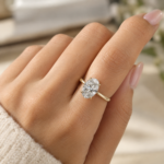 Oval Cut Lab Grown Diamond Solitaire Ring