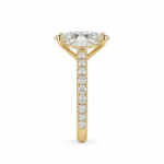 Marquise Cut Lab Diamond Pave Ring
