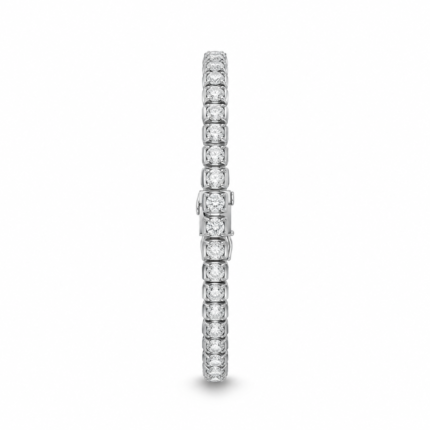 Box Set Round Diamond Bracelet