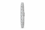 Round and Baguette Diamond Tennis Bracelet