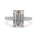 Emerald Cut Lab Grown Diamond Solitaire Ring