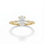 Oval Cut Lab Grown Diamond Solitaire Ring