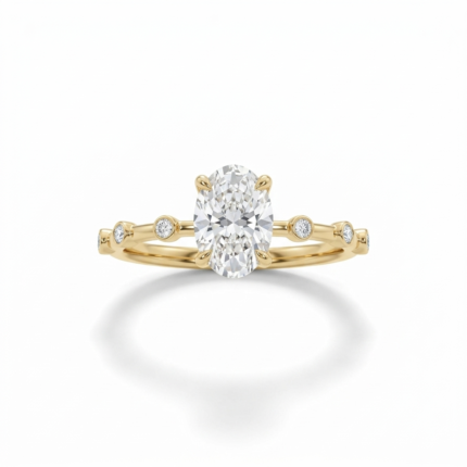 Oval Cut Lab Grown Diamond Solitaire Ring
