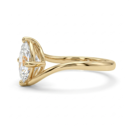 Marquise Cut Lab Grown Diamond Solitaire Ring