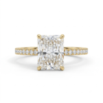 Radiant Cut Lab Grown Diamond Solitaire Ring