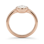 Pear Cut Bezel Set Diamond Ring