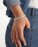 Oval Cut Diamond Eternity Tennis Bracelet