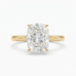 Cushion Cut Lab Grown Diamond Solitaire Ring