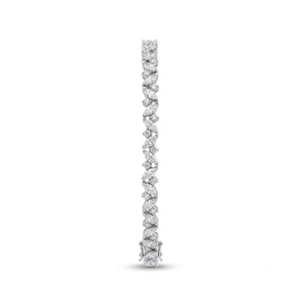 Marquise Cut Diamond Cluster Bracelet