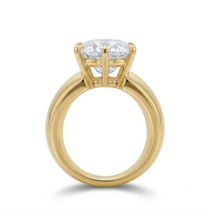 Round Cut Lab Grown Diamond Solitaire Ring