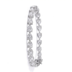 Pear Cut Diamond Tennis Bracelet