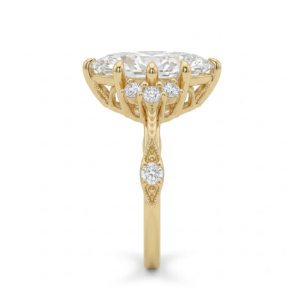 Marquise Cut Lab Grown Diamond Solitaire Ring