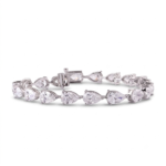 Pear Cut Diamond Tennis Bracelet