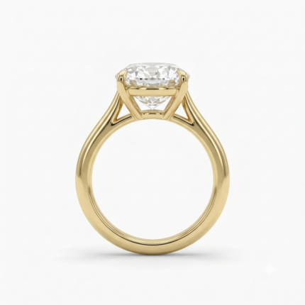 Pear Cut Lab Grown Diamond Solitaire Ring